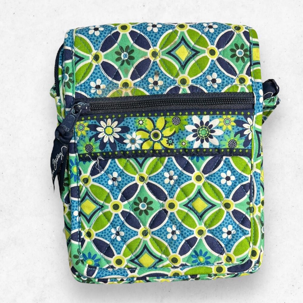 Vera Bradley Daisy Daisy Retired Mini Hipster Crossbody Bag‎ Purse Stained